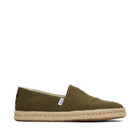 Alpargata Rope 2.0 Espadrille Olive Recycled Cotton Slubby Woven - Side View