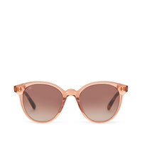 Aaryn Handcrafted Sunglasses Apricot Crystal-Brown Gradient - Front View