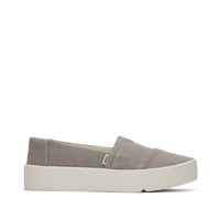 Verona Slip On Sneaker Light Grey - Side View