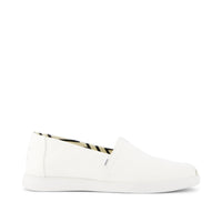 Alpargata Plus White Recycled Cotton Canvas - Side View