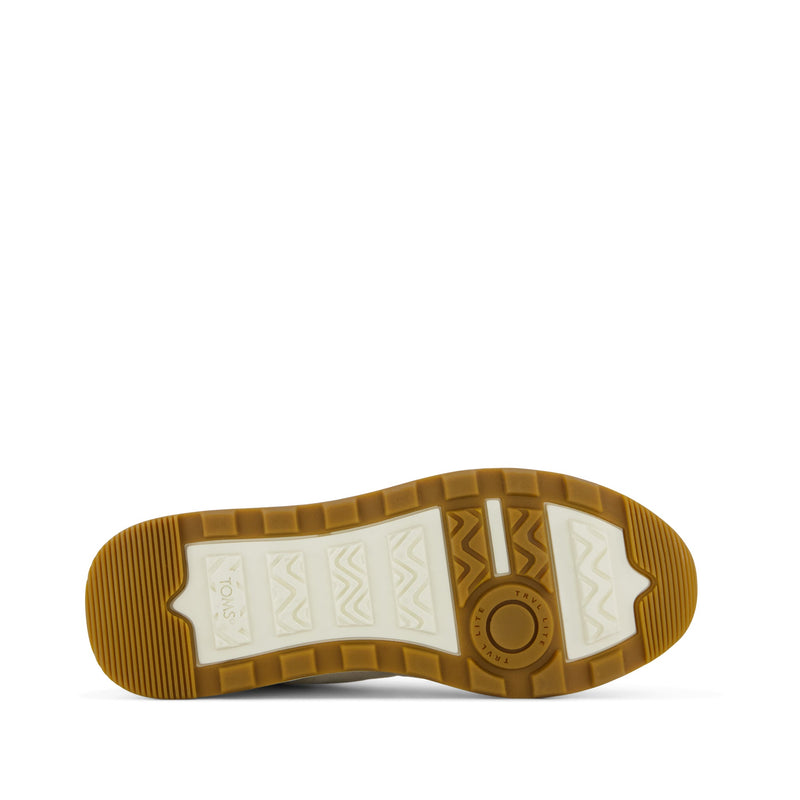 TRVL LITE Retro Runner Sneaker Water Repellent Light Sand - Bottom Sole View