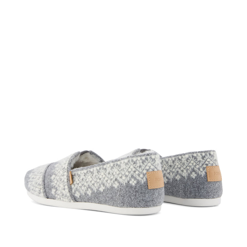 Alpargata Classic Fuzzy Fair Isle - Back View Alpargata Classic Fuzzy Fair Isle - Back View