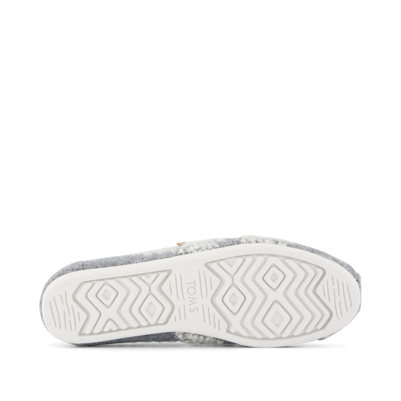 Alpargata Classic Fuzzy Fair Isle - Bottom Sole View