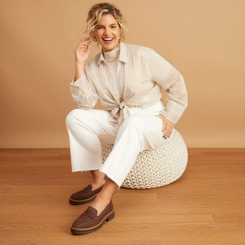 Cara Loafer Dark Brown Leather