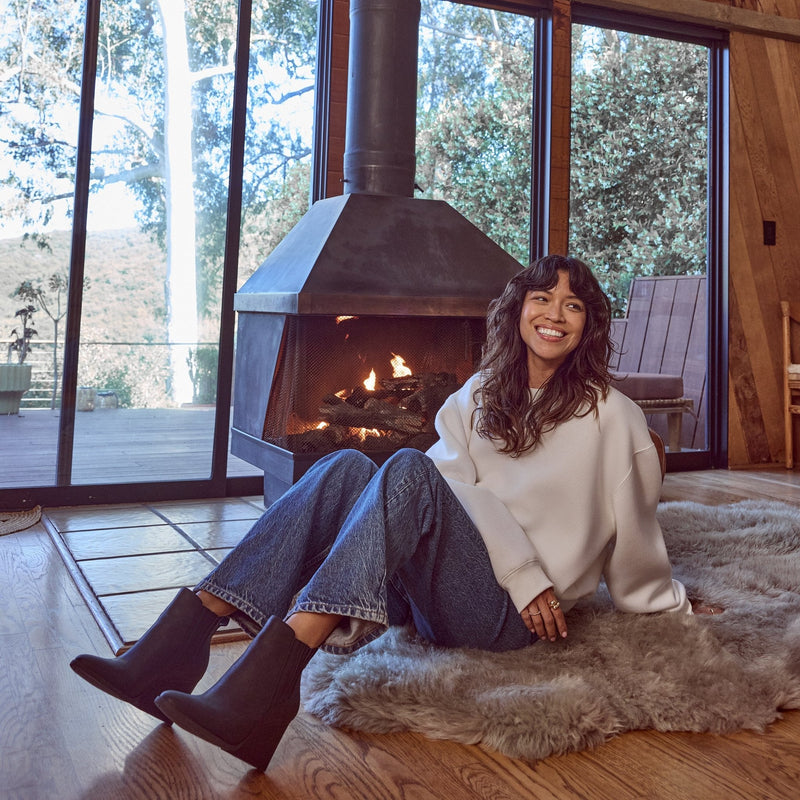 Noa Ankle Boot All Black Leather Noa Ankle Boot All Black Leather